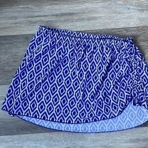 Zuma Blu new cycling skirt adjustable sides royal blue and white size small